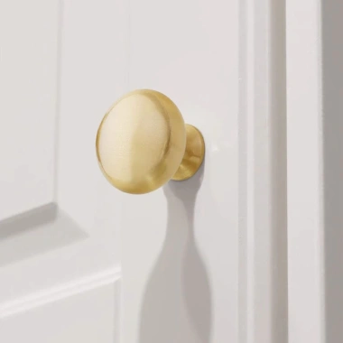 Pháp Tay Nắm Đồng Sang Trọng Vàng 1 Lỗ - Dễ Lắp Đặt cho Tủ Đèn Cửa và Ngăn Kéo 25.8.6 3