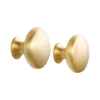 Pháp Tay Nắm Đồng Sang Trọng Vàng 1 Lỗ - Dễ Lắp Đặt cho Tủ Đèn Cửa và Ngăn Kéo 25.8.6 5
