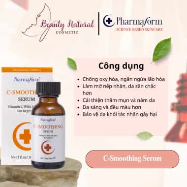 Pharmaform Tinh chất C Smoothing Serum Vitamin C 10% AHA Dưỡng sáng da, giảm nám, 30ml Giá 288.000đ