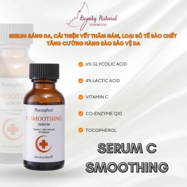 Pharmaform Tinh chất C Smoothing Serum Vitamin C 10% AHA Dưỡng sáng da, giảm nám, 30ml Giá 288.000đ
