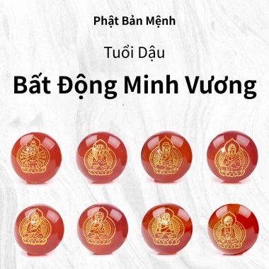 Phật Bản Mệnh 2.026 May Mắn Tài Lộc Ngọc Đông Linh Mã Não Đỏ Móc Treo Túi Xách Chìa Khóa 15