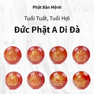 Phật Bản Mệnh 2.026 May Mắn Tài Lộc Ngọc Đông Linh Mã Não Đỏ Móc Treo Túi Xách Chìa Khóa 16