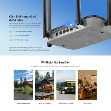 Phát Wifi 4G Mercurys MB115-4G/MB112-4G - Băng Thông 300M, Cổng WAN và LAN, 689k 4