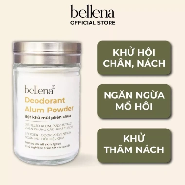 Phèn chua Bellena PC1 100gr - Bột khử mùi hôi nách chưng cất, giảm giá 79.000₫