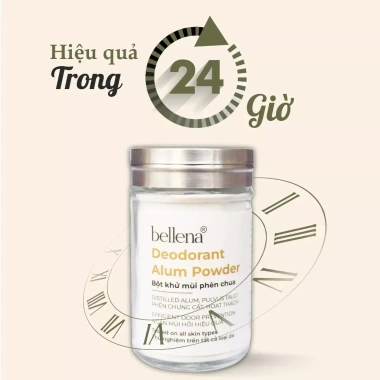 Phèn chua Bellena PC1 100gr - Bột khử mùi hôi nách chưng cất, giảm giá 79.000₫ 5 Phèn chua Bellena PC1 100gr - Bột khử mùi hôi nách chưng cất, giảm giá 79.000₫ 5