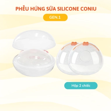 Phễu Hứng Sữa Silicone Coniu Mềm Mại - Nút Đậy Chống Tràn, Dây Đeo An Toàn (2 Cái) - Giá 140k 10 Phễu Hứng Sữa Silicone Coniu Mềm Mại - Nút Đậy Chống Tràn, Dây Đeo An Toàn (2 Cái) - Giá 140k 10