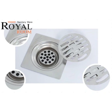 Phễu thoát sàn inox 304 ROYALROOM chống mùi, han rỉ, 2 kích thước 12x12-15x15, 58.000đ