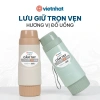 Phích bình thủy 450ml nhựa Việt Nhật - Ruột thủy tinh giữ nhiệt nóng lạnh giảm giá