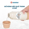 Phích bình thủy 450ml nhựa Việt Nhật - Ruột thủy tinh giữ nhiệt nóng lạnh giảm giá 2