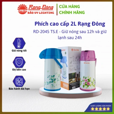 Phích bơm nước Rạng Đông RD-2.045TS.E 2L - Giữ nhiệt nhanh, thiết kế tiện dụng, giá ưu đãi 331.000₫
