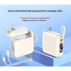 Phích cắm AC đa năng, cắm tường di động, sạc nhanh 22.5W, dây tự động, ngân hàng điện du lịch
