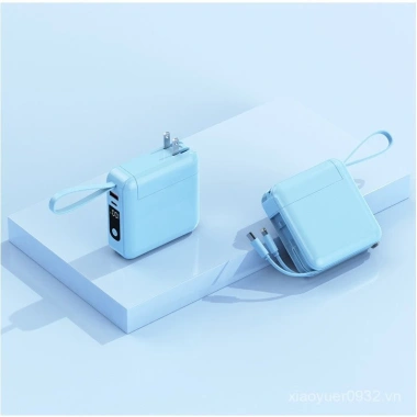 Phích cắm AC đa năng, cắm tường di động, sạc nhanh 22.5W, dây tự động, ngân hàng điện du lịch 9