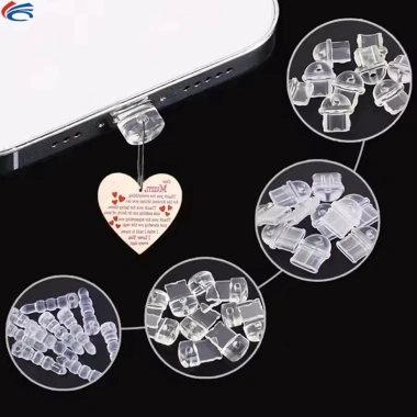 Phích cắm chống bụi trong suốt DIY - Bảo vệ cổng sạc IOS Android, loại C, chống nước, giá ưu đãi 32.230đ