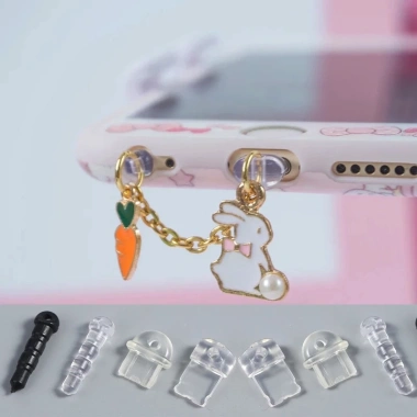 Phích cắm chống bụi trong suốt DIY - Bảo vệ cổng sạc IOS Android, loại C, chống nước, giá ưu đãi 32.230đ