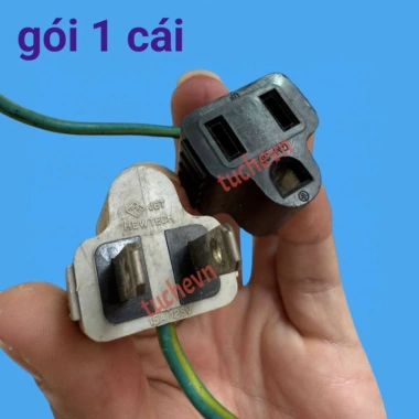 Phích cắm chuyển đổi 3 chấu Mỹ sang 2 chấu dẹt Nhật, giá chỉ 39.000 VNĐ