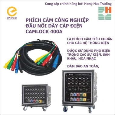 Phích căm công nghiệp Camlock 400A Di Động - Tiêu chuẩn quốc tế, đầu cắm và ổ cắm sừng tê giác, giảm giá 18% - 787.000₫