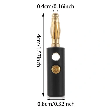 Phích cắm loa Yunaun - Chuyển đổi vít, đầu nối cáp mạ vàng, giảm 20% chỉ 40.700₫
