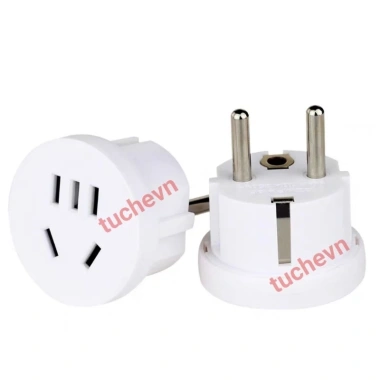 Phích chuyển 2-3 chân dẹt sang phích cắm tiêu chuẩn VN - Giá chỉ 50.000đ (Giảm từ 61.000đ)