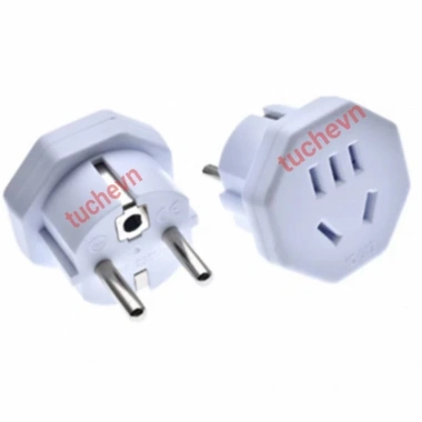 Phích chuyển 2-3 chân dẹt sang phích cắm tiêu chuẩn VN - Giá chỉ 50.000đ (Giảm từ 61.000đ)