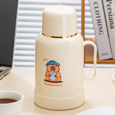 Phích Nước Giữ Nhiệt 1L Bàn Mini - Bình Quai Xách, Pha Trà Café Tiện Lợi, Giá 172k