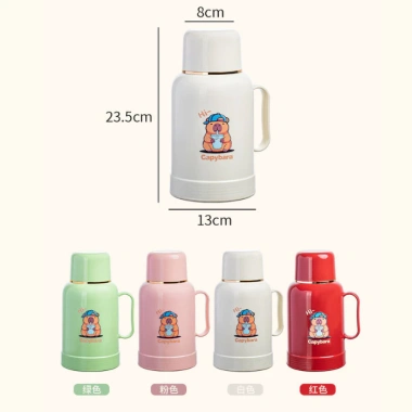 Phích Nước Giữ Nhiệt Mini 1L 24h Nóng Lạnh - Bình Nước Dễ Thương Pha Trà 180k