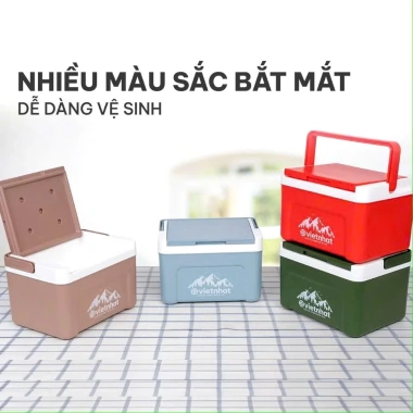Phích Thùng Đá Vuông Mini 2.3L Nhựa Việt Nhật - Giữ Nhiệt Tốt Giá 89.000đ 2 Phích Thùng Đá Vuông Mini 2.3L Nhựa Việt Nhật - Giữ Nhiệt Tốt Giá 89.000đ 2