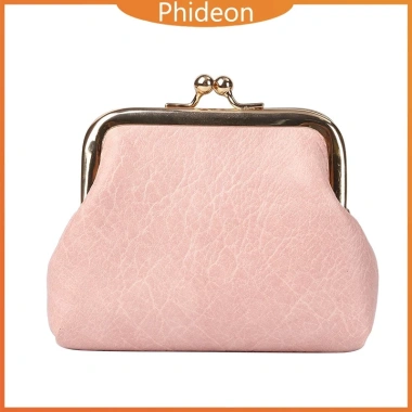 Phideon Nữ Spiked Ví Da Mini Thay Đổi Ví Bỏ Túi Móc Chìa Khóa Dây Kéo Túi Thẻ Giá ưu đãi 64.800đ