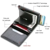 Phideon Sợi Carbon Chống Trộm Trượt Tự Động Bật Lên Nam Đựng Thẻ Ví Da Nhiều Khe Giá 64.800 VND 6