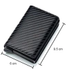 Phideon Sợi Carbon Chống Trộm Trượt Tự Động Bật Lên Nam Đựng Thẻ Ví Da Nhiều Khe Giá 64.800 VND 7