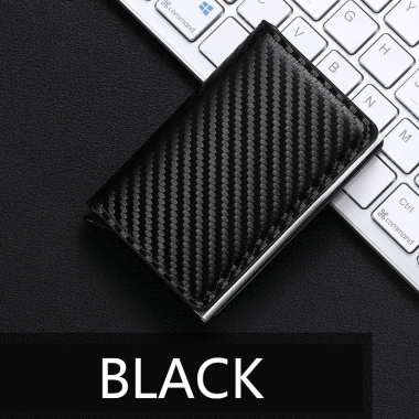 Phideon Sợi Carbon Chống Trộm Trượt Tự Động Bật Lên Nam Đựng Thẻ Ví Da Nhiều Khe Giá 64.800 VND 9