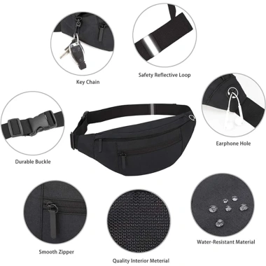 Phideon Túi Đeo Chéo Du Lịch Chạy Ví Thắt Lưng, Đựng Điện Thoại - Giá 54.000 VND 2 Phideon Túi Đeo Chéo Du Lịch Chạy Ví Thắt Lưng, Đựng Điện Thoại - Giá 54.000 VND 2