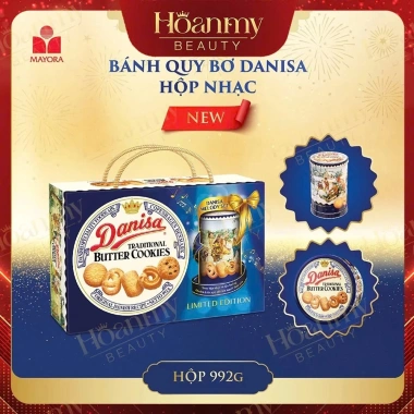Phiên Bản Giới Hạn Hộp Quà Bánh Quy Danisa Melody 992g với Hộp Nhạc Thơm Ngon Giá Ưu Đãi 435k