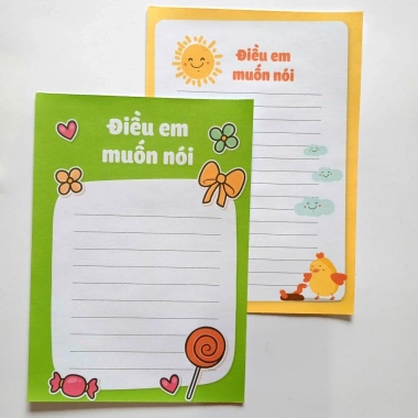Phiều Điều Em Muốn Nói A5 - Nhiều mẫu viết điều ước, mục tiêu, lời muốn nói, giảm giá 22% chỉ 7.500đ 2 Phiều Điều Em Muốn Nói A5 - Nhiều mẫu viết điều ước, mục tiêu, lời muốn nói, giảm giá 22% chỉ 7.500đ 2
