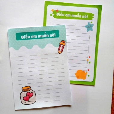 Phiều Điều Em Muốn Nói A5 - Nhiều mẫu viết điều ước, mục tiêu, lời muốn nói, giảm giá 22% chỉ 7.500đ 6 Phiều Điều Em Muốn Nói A5 - Nhiều mẫu viết điều ước, mục tiêu, lời muốn nói, giảm giá 22% chỉ 7.500đ 6