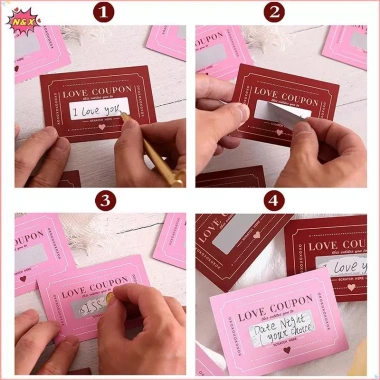 Phiếu giảm giá N & X Off Love 20 miếng DIY Ngày lễ tình nhân - Quà sinh nhật sáng tạo cho bạn trai 4 Phiếu giảm giá N & X Off Love 20 miếng DIY Ngày lễ tình nhân - Quà sinh nhật sáng tạo cho bạn trai 4