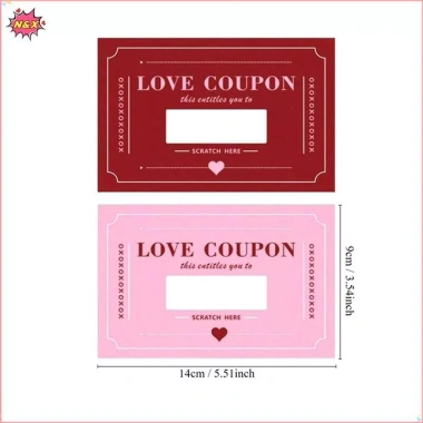 Phiếu giảm giá N & X Off Love 20 miếng DIY Ngày lễ tình nhân - Quà sinh nhật sáng tạo cho bạn trai 5 Phiếu giảm giá N & X Off Love 20 miếng DIY Ngày lễ tình nhân - Quà sinh nhật sáng tạo cho bạn trai 5