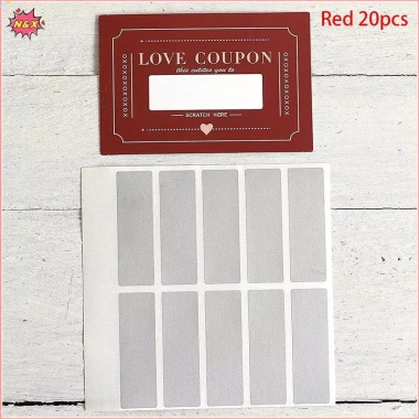 Phiếu giảm giá N & X Off Love 20 miếng DIY Ngày lễ tình nhân - Quà sinh nhật sáng tạo cho bạn trai 8 Phiếu giảm giá N & X Off Love 20 miếng DIY Ngày lễ tình nhân - Quà sinh nhật sáng tạo cho bạn trai 8