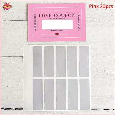 Phiếu giảm giá N & X Off Love 20 miếng DIY Ngày lễ tình nhân - Quà sinh nhật sáng tạo cho bạn trai 9 Phiếu giảm giá N & X Off Love 20 miếng DIY Ngày lễ tình nhân - Quà sinh nhật sáng tạo cho bạn trai 9