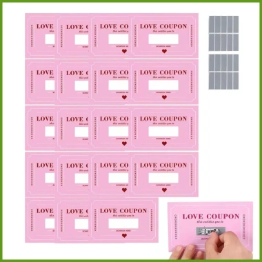 Phiếu Valentine 20 Mảnh Vui Nhộn Lãng Mạn Trầy Xước Cặp Đôi Ngày Tình Yêu Giá Ưu Đãi 66.000đ