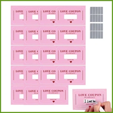 Phiếu Valentine 20 Mảnh Vui Nhộn Lãng Mạn Trầy Xước Cặp Đôi Ngày Tình Yêu Giá Ưu Đãi 66.000đ