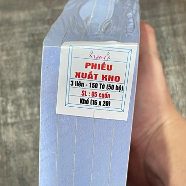 Phiếu xuất kho 3 liên A5 16x20cm mẫu 02 VT - 50 bộ/ cuốn, giá ưu đãi 25.000 VNĐ