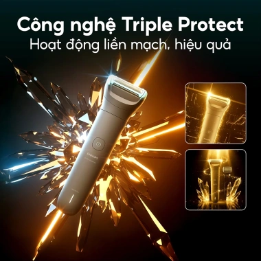 Philips Body Groomer 3.000 BG3.470/15 - Máy làm sạch lông nam, giá chỉ 1.369.000₫