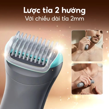 Philips Body Groomer 3.000 BG3.470/15 - Máy làm sạch lông nam, giá chỉ 1.369.000₫