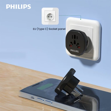 Philips Power Adapter Du Lịch Universal (AU US UK EU) - An Toàn, Nhỏ Gọn, Giá 147.620₫