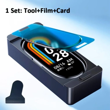 Phim 3D Mềm Bảo Vệ Màn Hình Xiaomi Mi Band 10/9/8 Định Vị Dễ Dàng Lắp Đặt