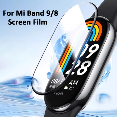 Phim 3D Mềm Bảo Vệ Màn Hình Xiaomi Mi Band 10/9/8 Định Vị Dễ Dàng Lắp Đặt