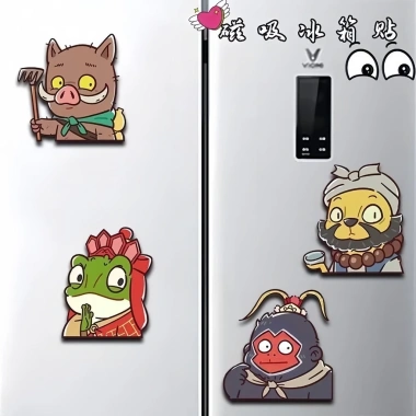 Phim Acrylic Little Monster Q: Nhãn dán tủ lạnh từ tính mạnh mẽ, sáng tạo, trang trí giá trị cao 50.312VND