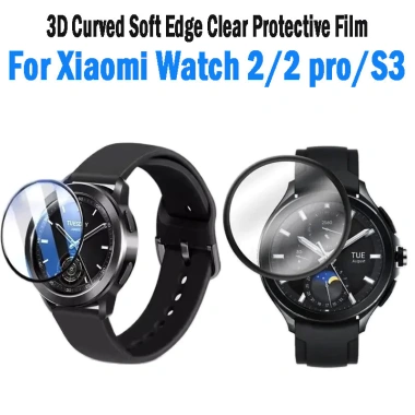 Phim Bảo Vệ 3D Cong Cạnh Mềm Trong Suốt cho Xiaomi Watch 2/2 Pro/S3 - 33.000đ