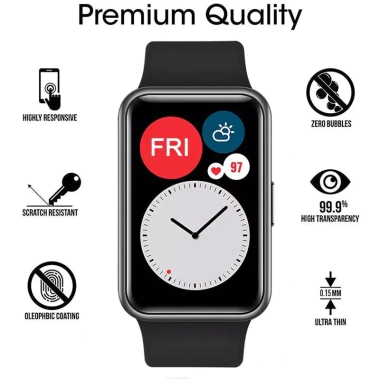 Phim bảo vệ cạnh cong 3D toàn màn hình cho Huawei Band 10/9/8/7/6 Pro, Honor Band 9/7/6 - Chống trầy xước, giá 33.880đ