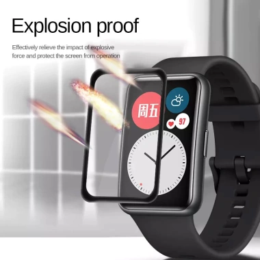 Phim bảo vệ cạnh cong 3D toàn màn hình cho Huawei Band 10/9/8/7/6 Pro, Honor Band 9/7/6 - Chống trầy xước, giá 33.880đ